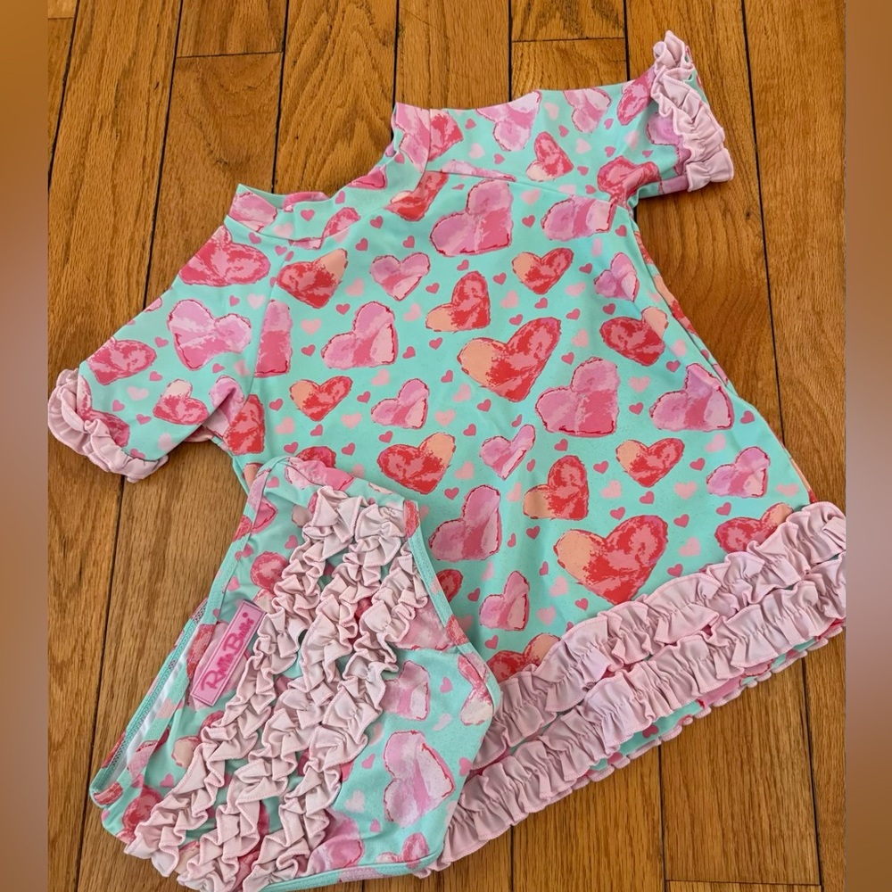 Girls RuffleButts Swim Set - Size 6